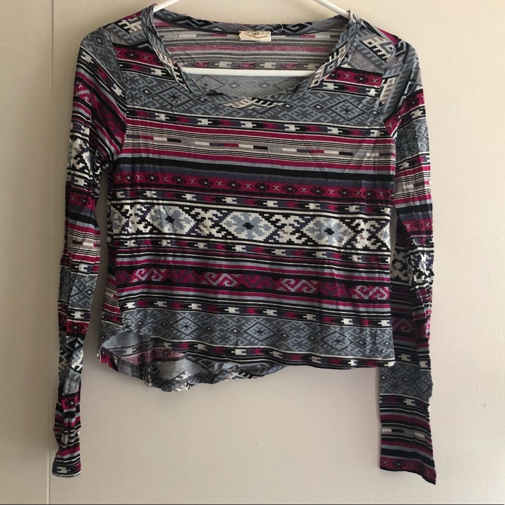 Go Girl Tee Shirt Blouse Long Sleeve Pullover Top